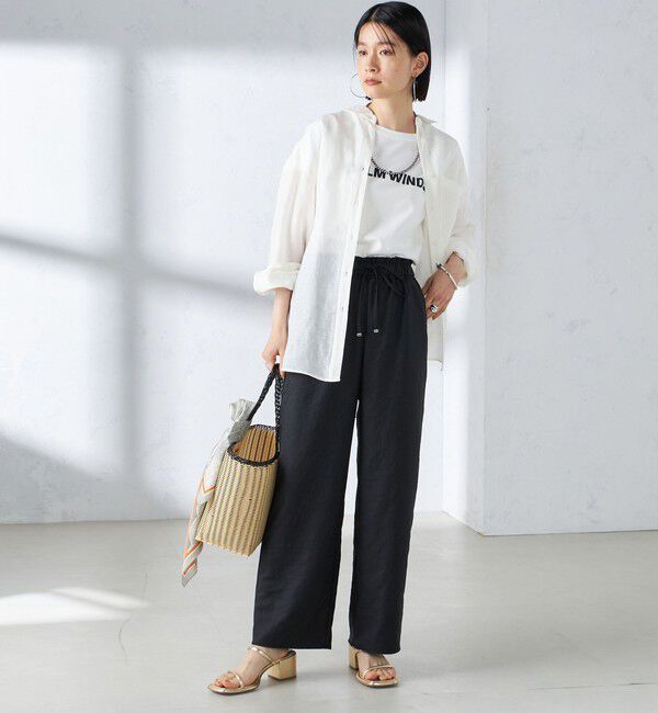 SHIPS for women「〈手洗い可能〉IMPERIAL LINEN オーバー シャツ」|シャツ・ブラウス|