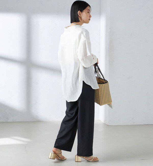 SHIPS for women「〈手洗い可能〉IMPERIAL LINEN オーバー シャツ」|シャツ・ブラウス|
