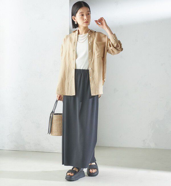 SHIPS for women「〈手洗い可能〉IMPERIAL LINEN オーバー シャツ」|シャツ・ブラウス|