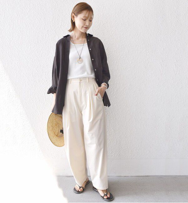 SHIPS for women「〈手洗い可能〉IMPERIAL LINEN オーバー シャツ」|シャツ・ブラウス|