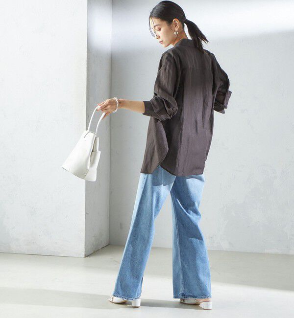 SHIPS for women「〈手洗い可能〉IMPERIAL LINEN オーバー シャツ」|シャツ・ブラウス|