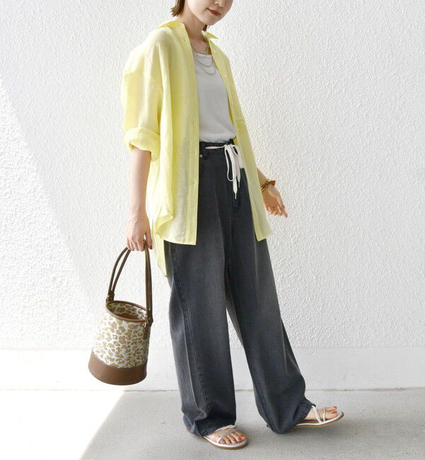 SHIPS for women「〈手洗い可能〉IMPERIAL LINEN オーバー シャツ」|シャツ・ブラウス|
