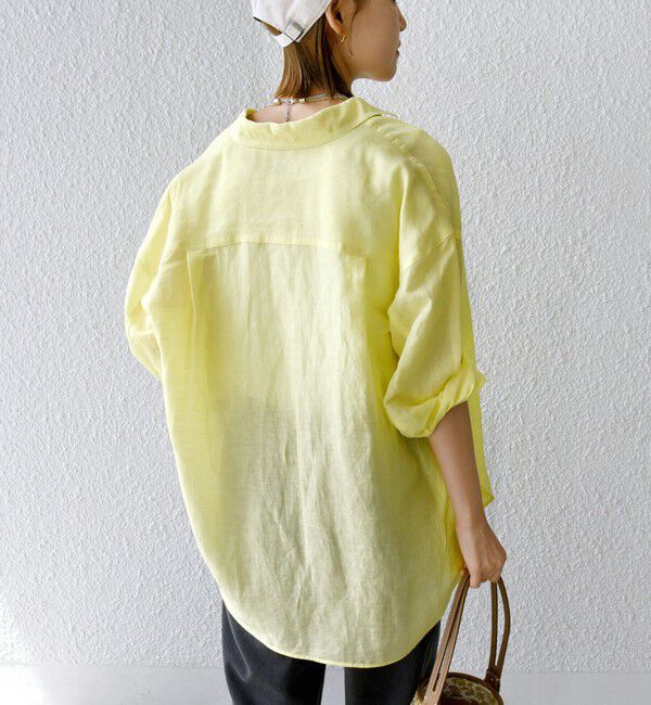 SHIPS for women「〈手洗い可能〉IMPERIAL LINEN オーバー シャツ」|シャツ・ブラウス|