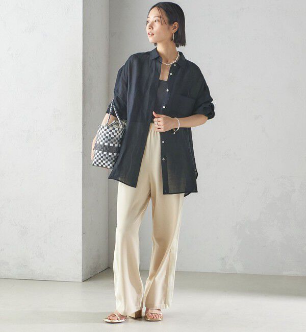 SHIPS for women「〈手洗い可能〉IMPERIAL LINEN オーバー シャツ」|シャツ・ブラウス|