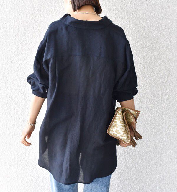 SHIPS for women「〈手洗い可能〉IMPERIAL LINEN オーバー シャツ」|シャツ・ブラウス|
