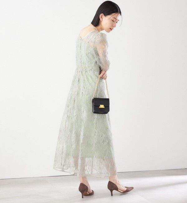 SHIPS for women「kaene:スパンコール 刺繍 ワンピース（セレモニー対応可）」|ワンピース|