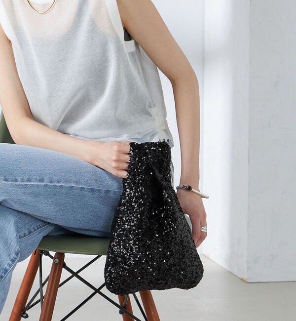 SHIPS for women「troisiemeCHACO:スパンコール バッグ」|ハンドバッグ|