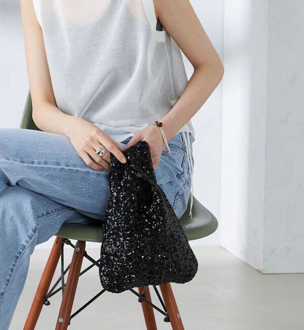 SHIPS for women「troisiemeCHACO:スパンコール バッグ」|ハンドバッグ|