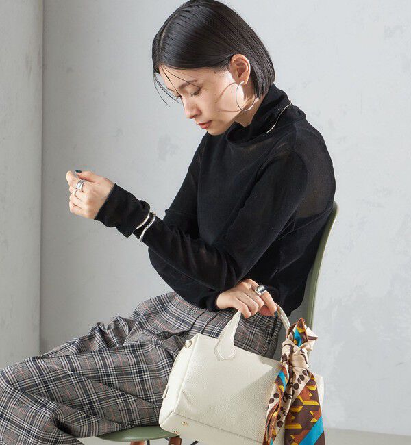 SHIPS for women「〈手洗い可能〉フロッキ― チュール タートルネック」|Tシャツ・カットソー|