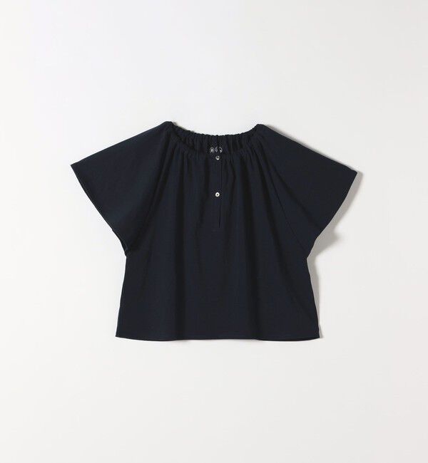 SHIPS any「SHIPS any:〈UVカット/接触冷感/吸水速乾/洗濯機可能〉USAコットン フレア TEE」|Tシャツ・カットソー|