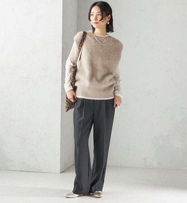 SHIPS for women「〈手洗い可能〉TUMUGITO(R) シャーク ツイード タック パンツ」|その他|