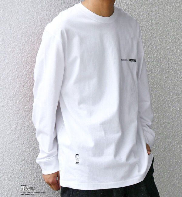 SHIPS any「SNOOPY コラボ 75th グラフィック プリント Tシャツ(ロンT)◇」|Tシャツ・カットソー|