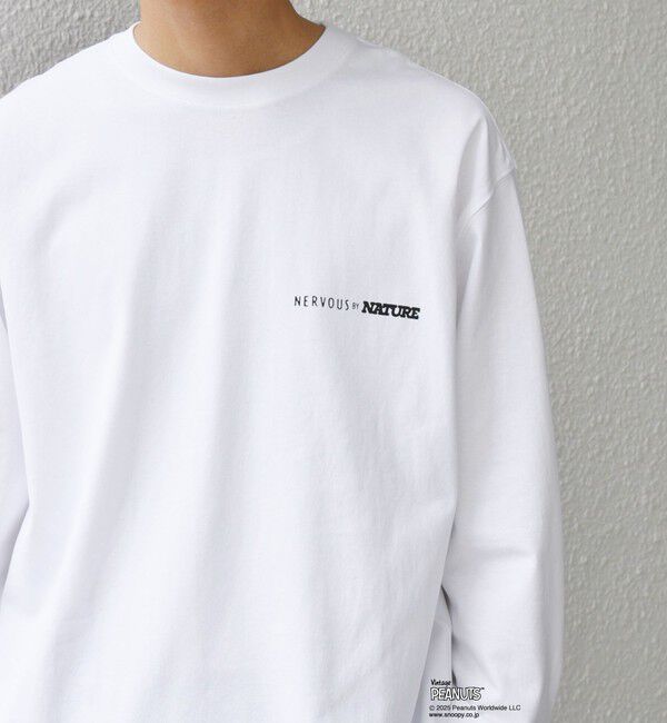 SHIPS any「SNOOPY コラボ 75th グラフィック プリント Tシャツ(ロンT)◇」|Tシャツ・カットソー|