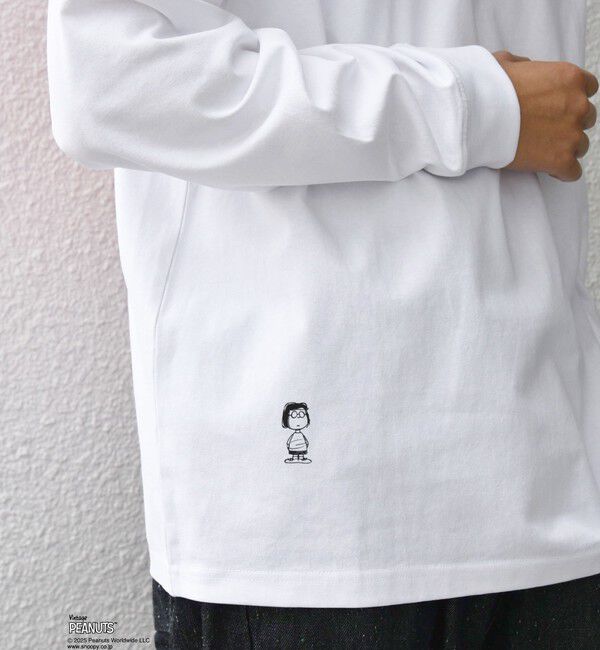 SHIPS any「SNOOPY コラボ 75th グラフィック プリント Tシャツ(ロンT)◇」|Tシャツ・カットソー|