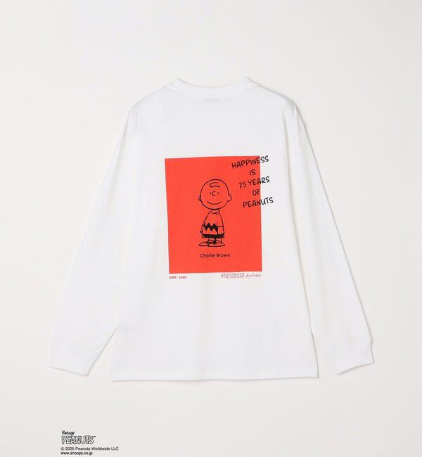 SHIPS any「SNOOPY コラボ 75th グラフィック プリント Tシャツ(ロンT)◇」|Tシャツ・カットソー|