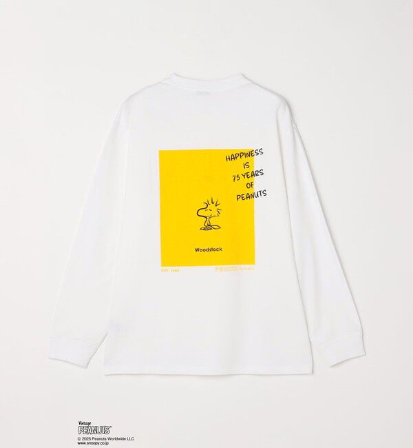 SHIPS any「SNOOPY コラボ 75th グラフィック プリント Tシャツ(ロンT)◇」|Tシャツ・カットソー|