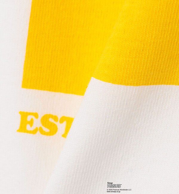 SHIPS any「SNOOPY コラボ 75th グラフィック プリント Tシャツ(ロンT)◇」|Tシャツ・カットソー|