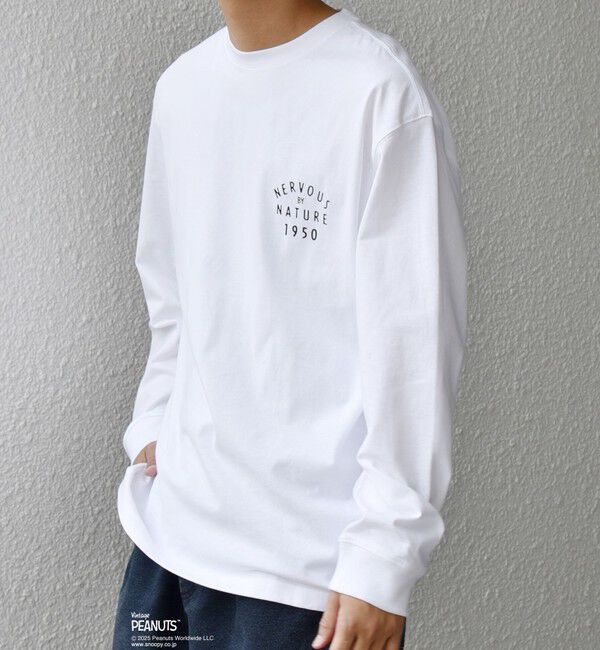 SHIPS any「SNOOPY コラボ 75th グラフィック プリント Tシャツ(ロンT)◇」|Tシャツ・カットソー|