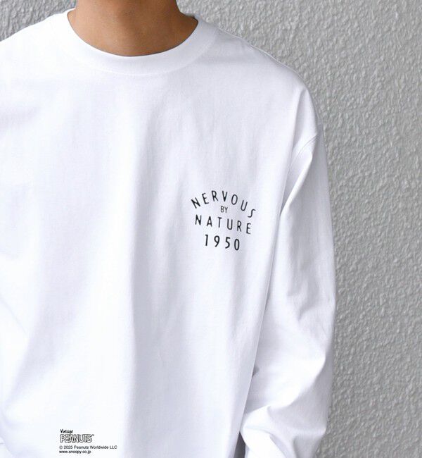 SHIPS any「SNOOPY コラボ 75th グラフィック プリント Tシャツ(ロンT)◇」|Tシャツ・カットソー|