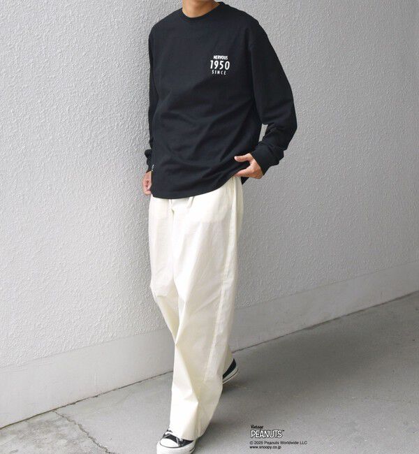SHIPS any「SNOOPY コラボ 75th グラフィック プリント Tシャツ(ロンT)◇」|Tシャツ・カットソー|