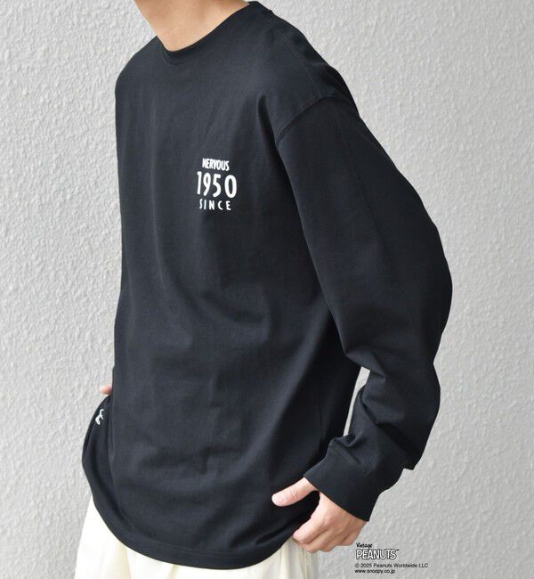 SHIPS any「SNOOPY コラボ 75th グラフィック プリント Tシャツ(ロンT)◇」|Tシャツ・カットソー|