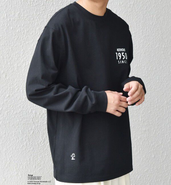 SHIPS any「SNOOPY コラボ 75th グラフィック プリント Tシャツ(ロンT)◇」|Tシャツ・カットソー|
