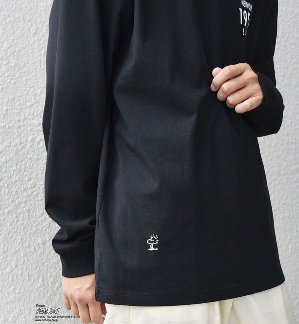 SHIPS any「SNOOPY コラボ 75th グラフィック プリント Tシャツ(ロンT)◇」|Tシャツ・カットソー|