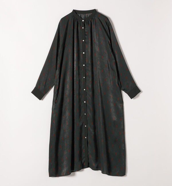 quaranciel「quaranciel:〈手洗い可能〉モノグラム ドット ロング シャツ ワンピース」|ワンピース|