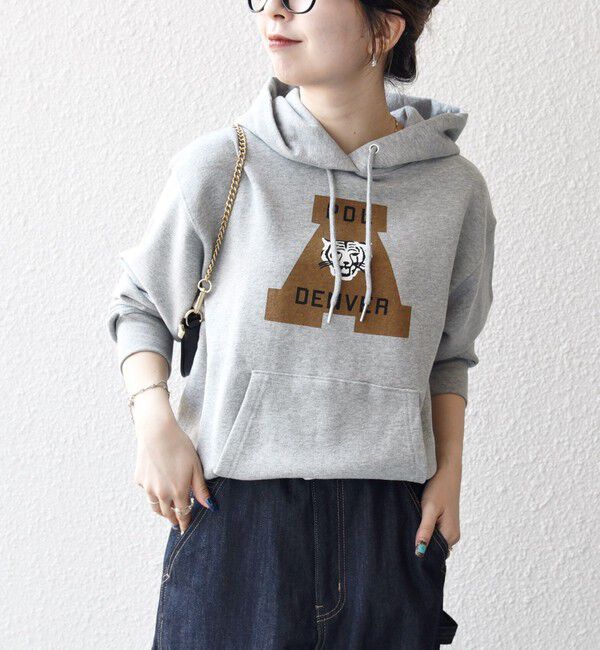 SHIPS any「【SHIPS any別注】THE KNiTS:〈洗濯機可能〉ロゴプリント フーディー パーカー」|パーカー|