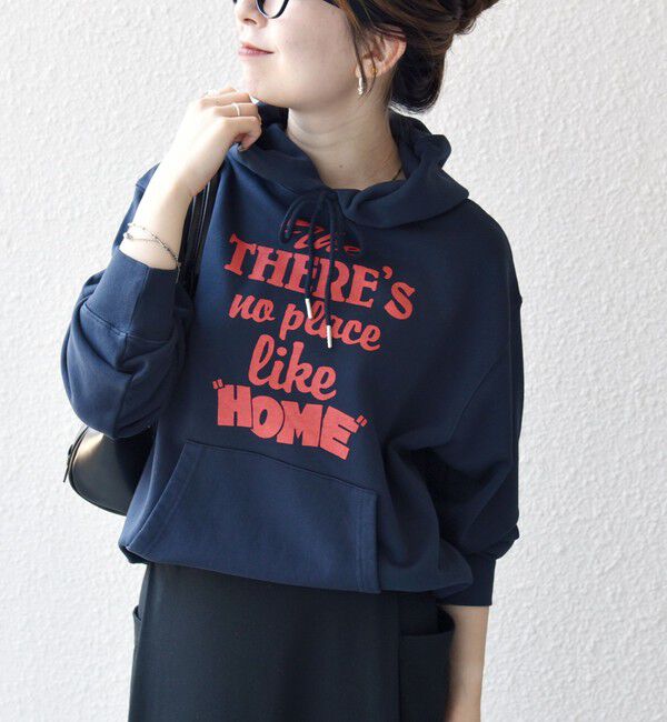 SHIPS any「【SHIPS any別注】THE KNiTS:〈洗濯機可能〉ロゴプリント フーディー パーカー」|パーカー|