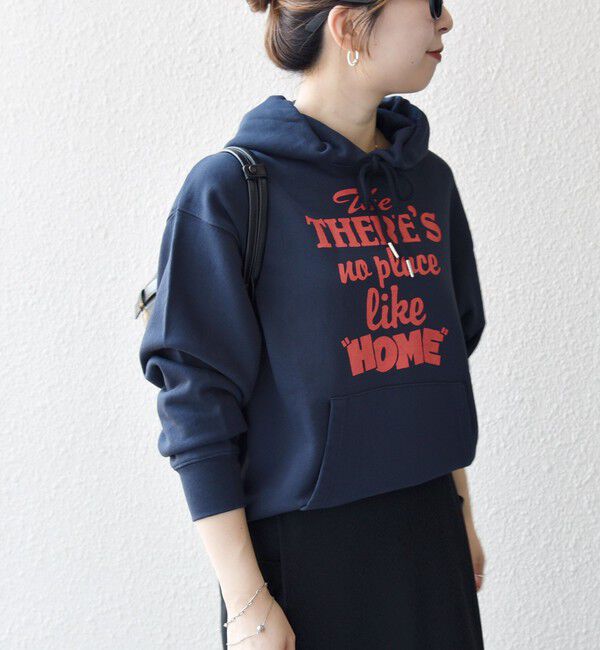 SHIPS any「【SHIPS any別注】THE KNiTS:〈洗濯機可能〉ロゴプリント フーディー パーカー」|パーカー|