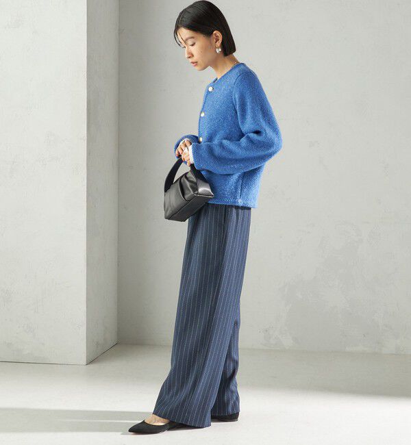 SHIPS for women「〈手洗い可能〉ミックス ヤーン ニット ジャケット」|カーディガン|