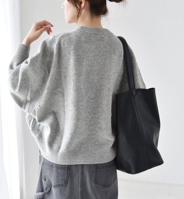 quaranciel「《一部追加予約》〈手洗い可能〉AQUA カシミヤ ミックス ドルマン ニット」|ニット・セーター|