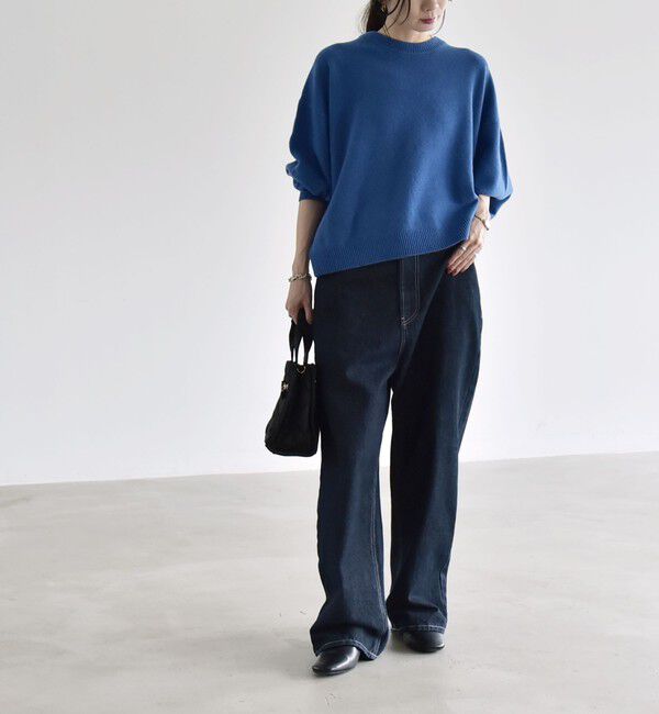 quaranciel「《一部追加予約》〈手洗い可能〉AQUA カシミヤ ミックス ドルマン ニット」|ニット・セーター|