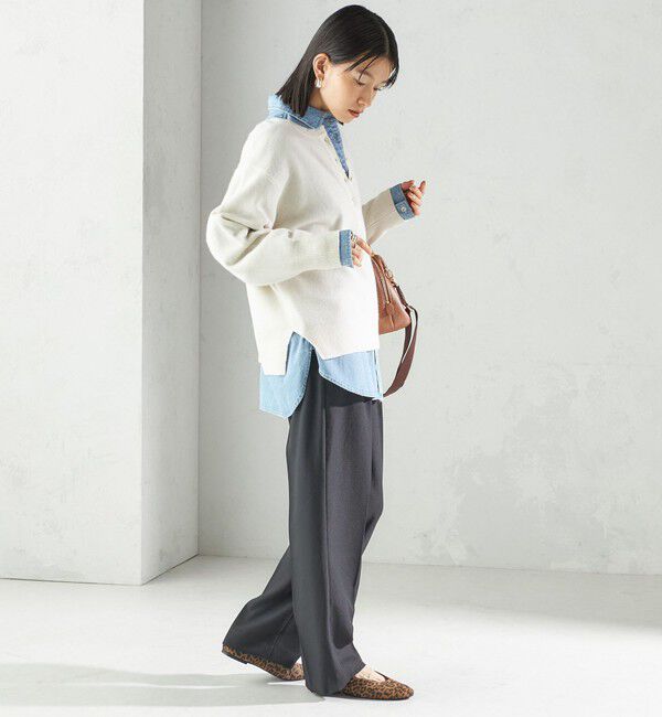 SHIPS for women「〈手洗い可能〉ウール カシミヤ 2WAY プルオーバー」|ニット・セーター|
