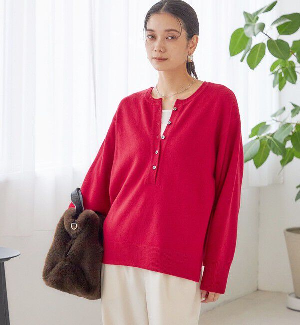 SHIPS for women「〈手洗い可能〉ウール カシミヤ 2WAY プルオーバー」|ニット・セーター|