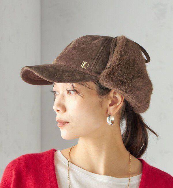 SHIPS for women「Revis.: ポリエステル スエード フライト キャップ」|キャップ・キャスケット|