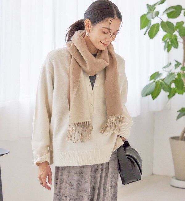 SHIPS for women「カシミヤ リバーシブル マフラー」|マフラー|