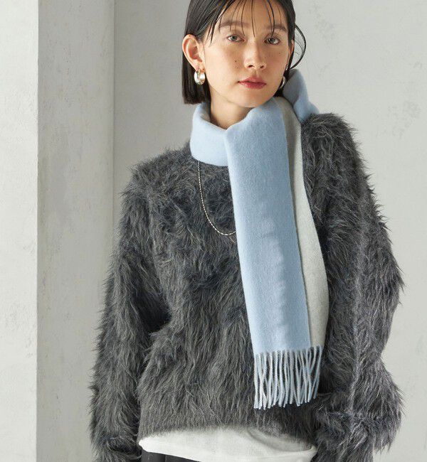 SHIPS for women「カシミヤ リバーシブル マフラー」|マフラー|