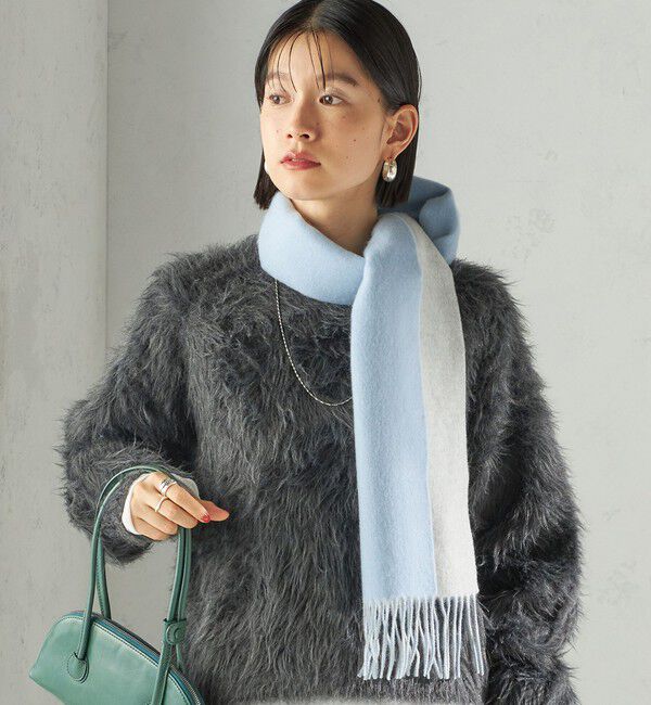SHIPS for women「カシミヤ リバーシブル マフラー」|マフラー|