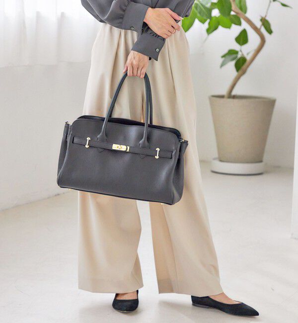 SHIPS for women「【SHIPS別注】MILOS: 金具付き ベルト トート M」|トートバッグ|