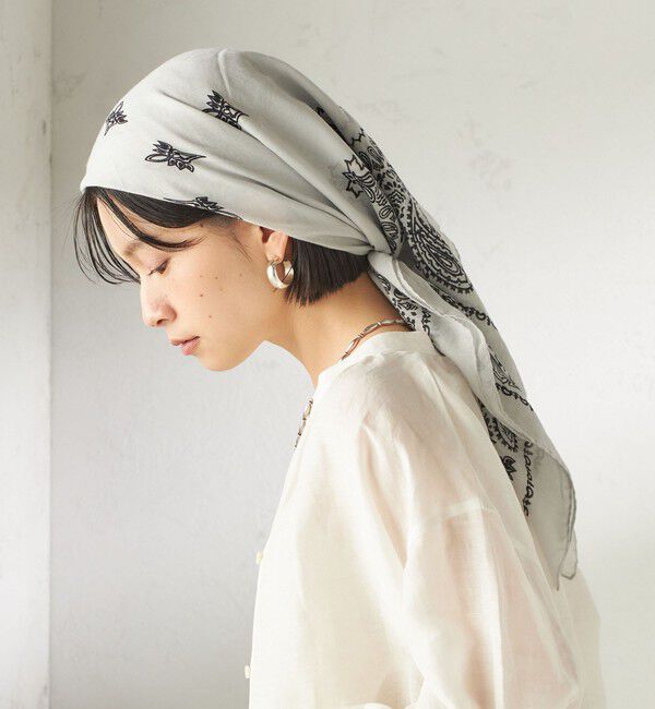 SHIPS for women「【一部SHIPS別注】destin: バンダナ カレ 90&times;90」|バンダナ・スカーフ|