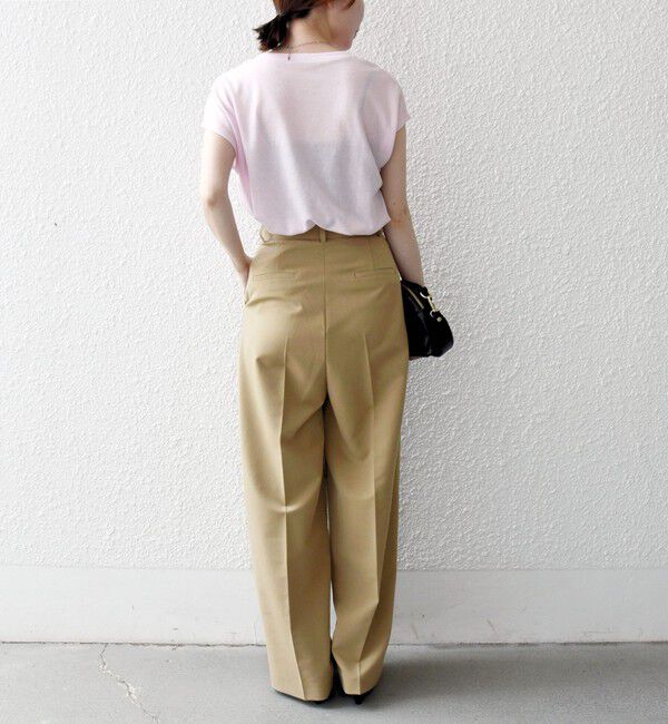 SHIPS any「〈手洗い可能〉2タック ワイド パンツ」|スラックス|