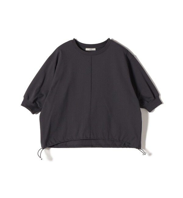 SHIPS for women「【WEB限定】〈接触冷感 / 汗染み防止加工〉オーガニック コットン 裾 ドロスト トップス」|Tシャツ・カットソー|