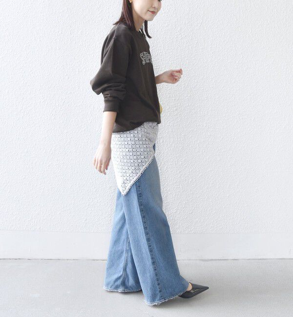 SHIPS for women「【WEB限定】SHIPS ラウンド ロゴ 刺繍 スウェット」|スウェット・ジャージ|