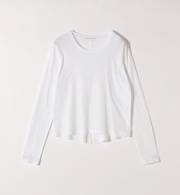 quaranciel「quaranciel:〈接触冷感/手洗い可能〉シアー コットン クルーネック ロンTEE」|Tシャツ・カットソー|