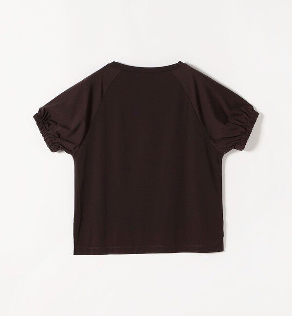 quaranciel「quaranciel:〈洗濯機可能〉シルク ミックス パフ スリーブ プルオーバー」|Tシャツ・カットソー|