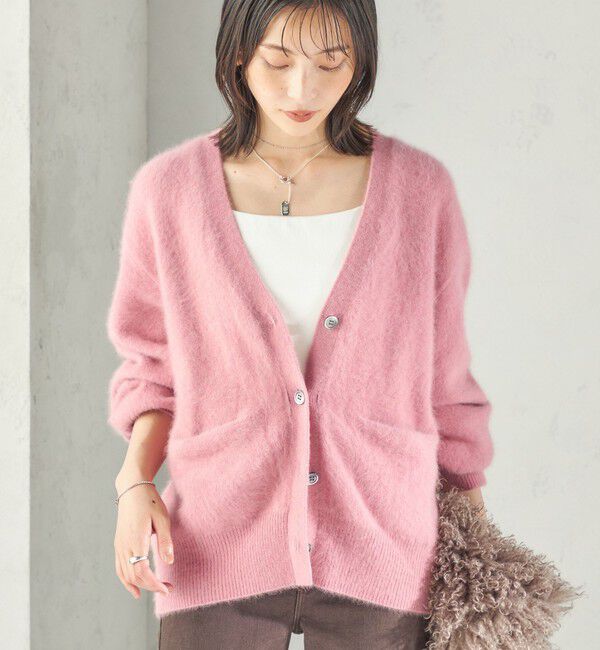 SHIPS for women「《予約》杢 フォックス カシミヤ Vネック カーディガン」|カーディガン|