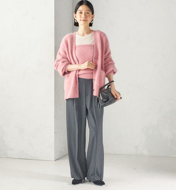 SHIPS for women「《予約》杢 フォックス カシミヤ Vネック カーディガン」|カーディガン|