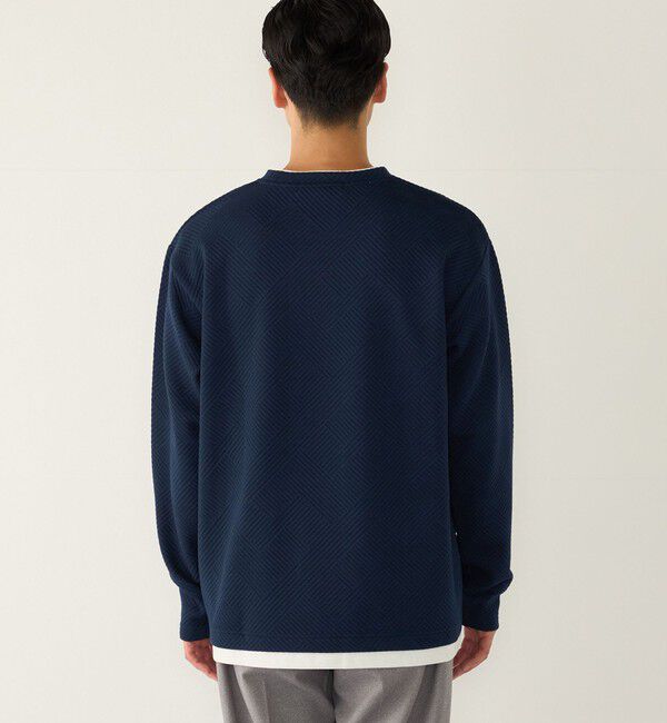SHIPS Colors 「リンクス ジャカード フェイク レイヤード ロンT◇」|Tシャツ・カットソー|